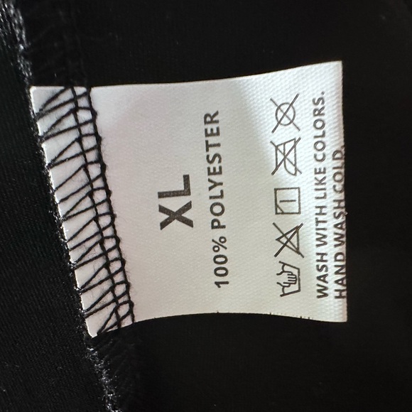 Source Unknown Black Blouse with Floral Sleeves - Picture 4 of 4